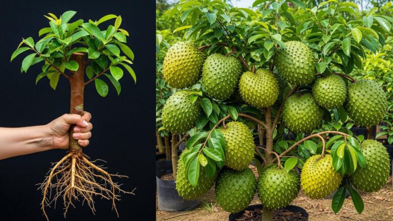 Questo semplice gesto trasforma un seme di graviola in un albero rigoglioso…