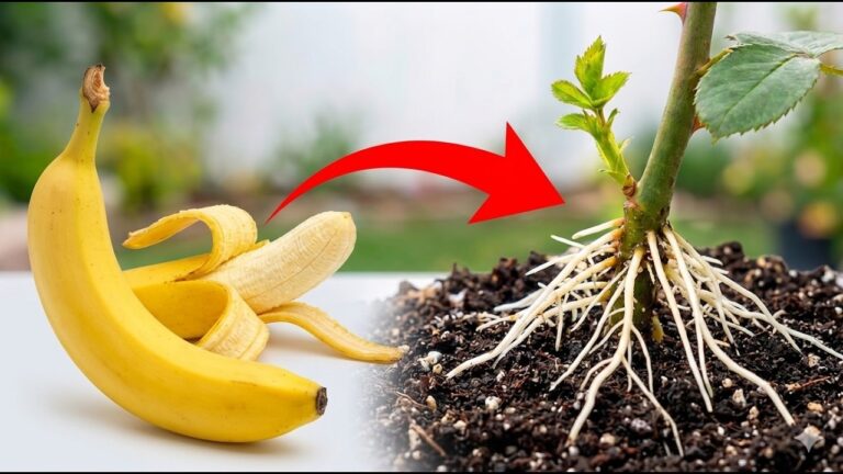Scopri 5 trucchi con la buccia di banana per radicare le talee di rosa subito!