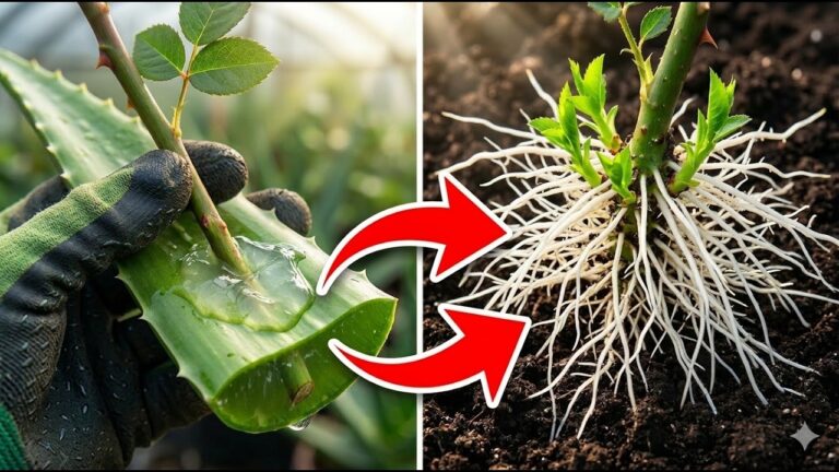 3 incredibili modi per far radicare i tuoi talee di rosa con Aloe Vera!