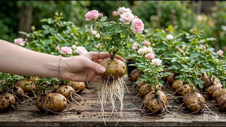 Scopri 5 motivi per usare le patate nelle talee di rosa e farle crescere velocemente!