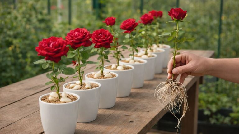 5 passi per radicare i talee di rosa con aglio e farle crescere forti!