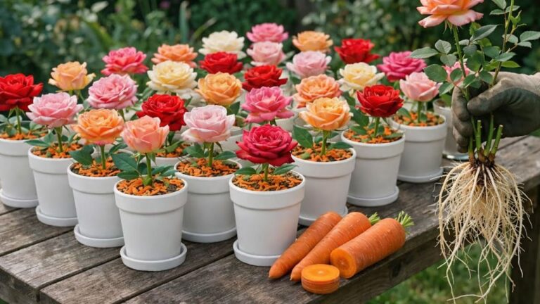 5 trucchi segreti per propagare le rose con le carote e ottenere radici splendide