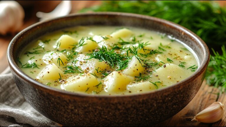 Scopri 5 motivi per amare questa zuppa di patate e aneto vegana!