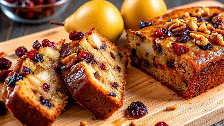 3 passaggi per un dolce senza farina e zucchero: prova questo fresco mix di avena e pera!