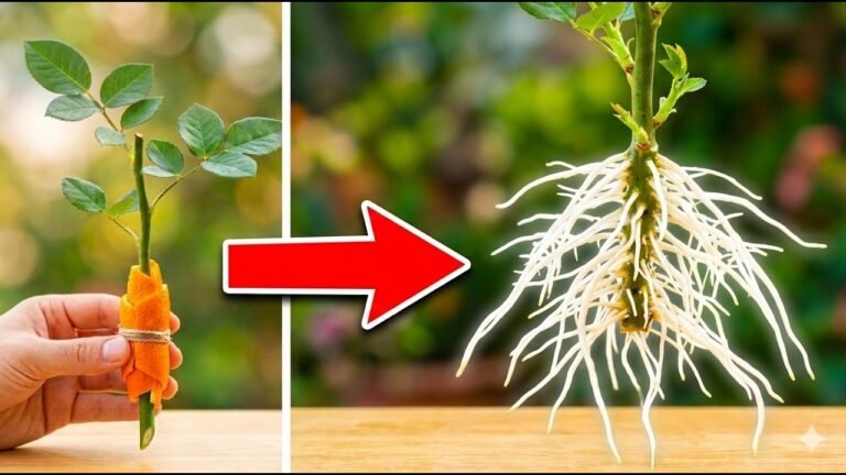 Scopri 5 trucchi per radicare i tuoi rose cuttings usando solo la buccia d’arancio!