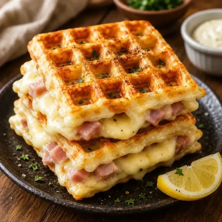 Il segreto per un croque-gaufres prosciutto e formaggio super croccante