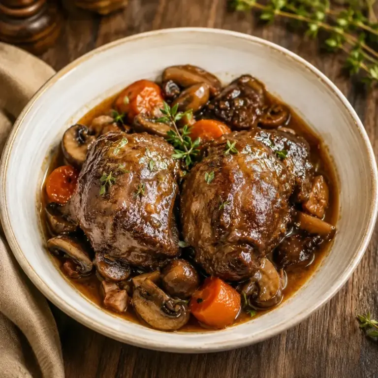 Spezzatino di Maiale con Funghi: il Segreto di un Piatto Morbido e Gustoso