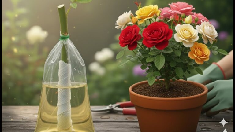 Radica le tue talee di rosa in 1 semplice passo e osserva la magia!