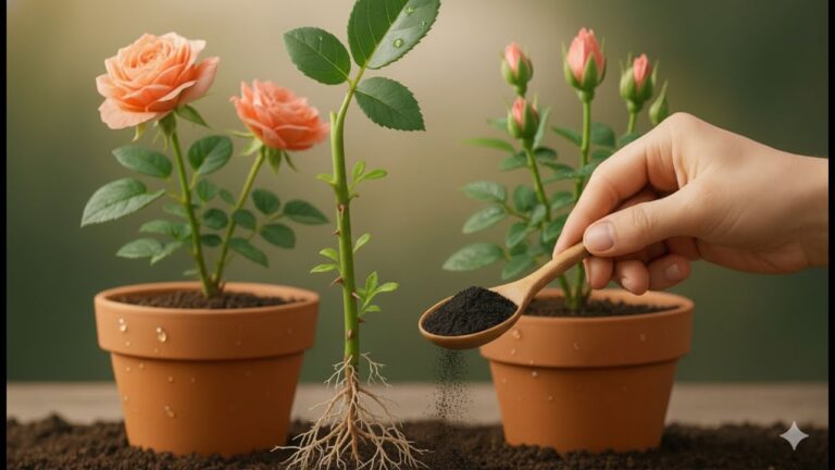 Scopri 1 Cucchiaio per Radici e Fiori Esplosivi dalle Talee di Rosa!