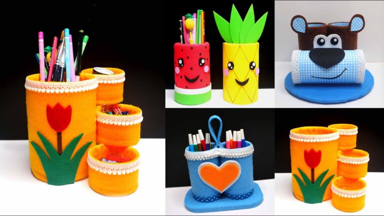 5 Idee Geniali per Portapenne Fatti con Bottiglie di Plastica