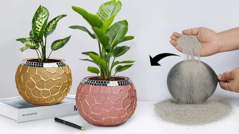 5 idee per creare vasi di cemento fai da te che abbelliranno il tuo giardino