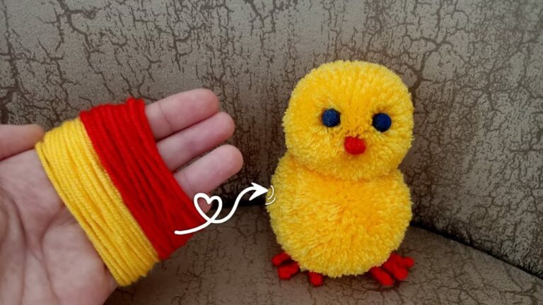 13 passaggi per creare un adorabile Pom Pom Civciv fai da te!