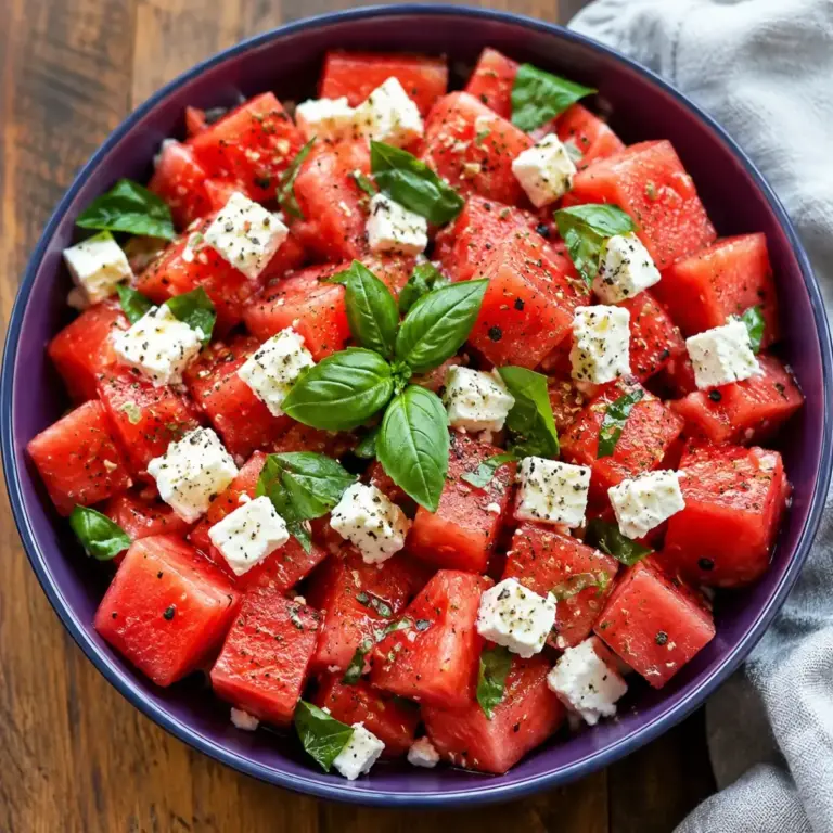 Insalata di Anguria e Feta: il Segreto per un’Estate Fresca