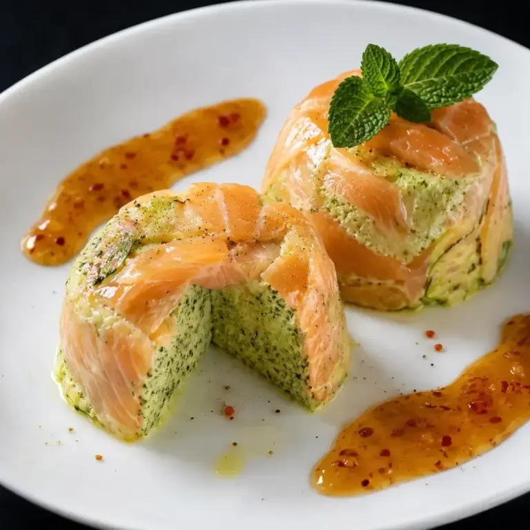 Tortini di Salmone e Mousse di Zucchine: un’Entrata Elegante e Raffinata